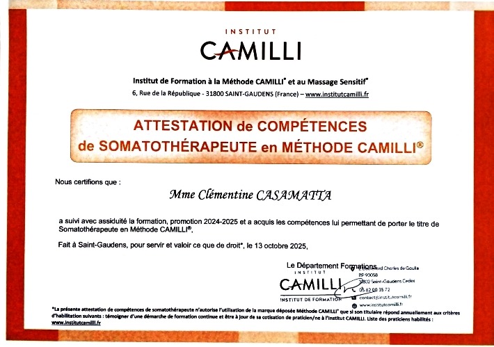 photo diplome Clémentine Casamatta