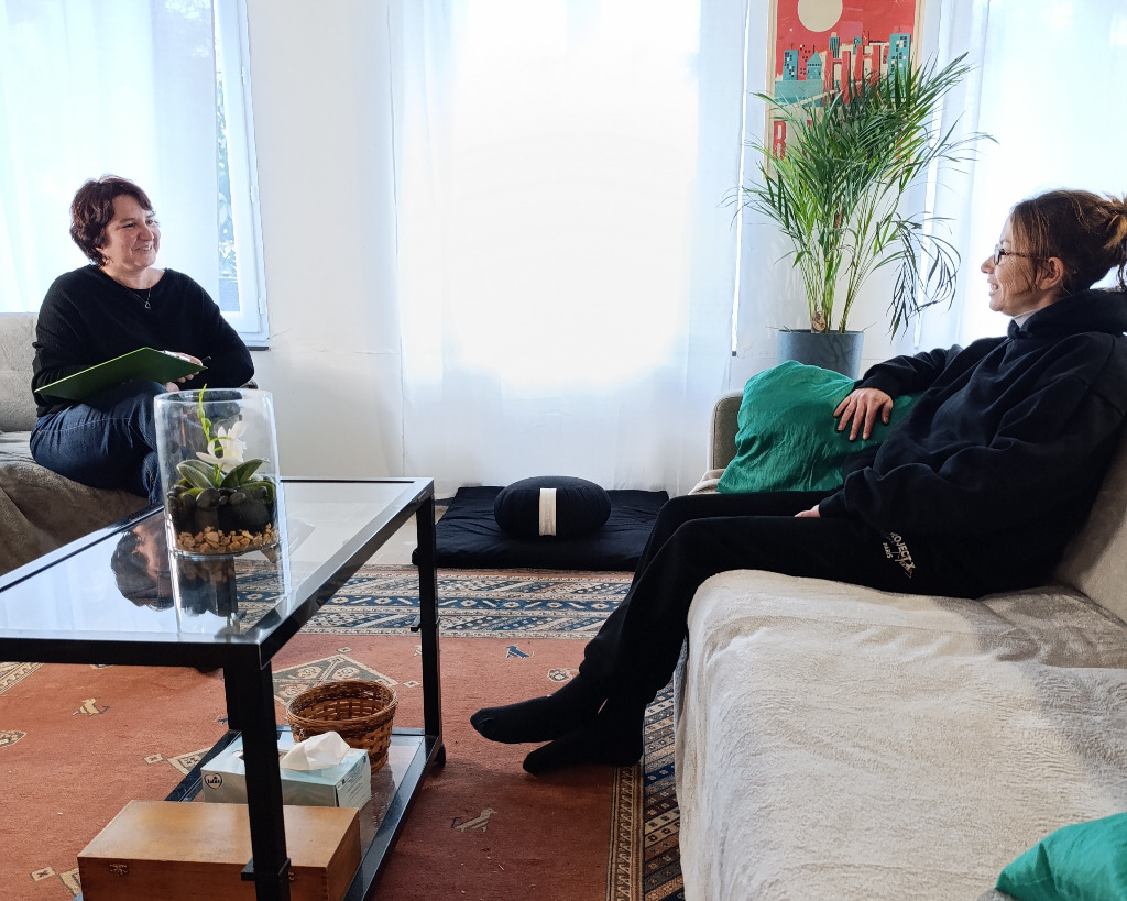 photo seance Anne Quillacq Sophrologue