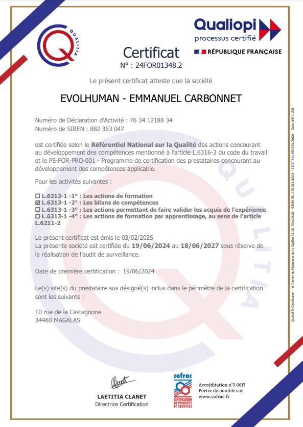 photo diplome EvolHuman