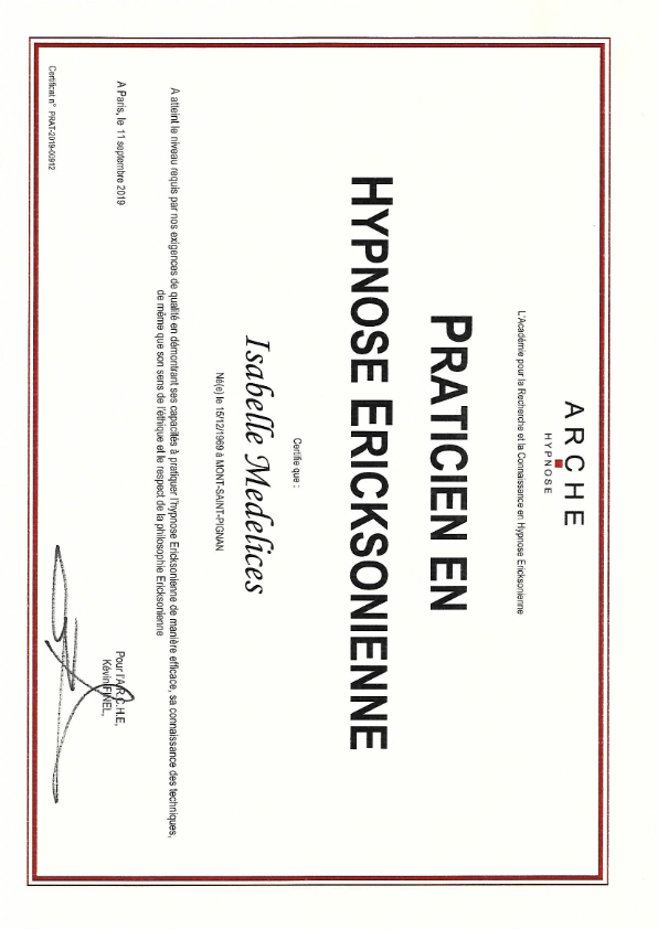photo diplome Isabelle Médélices 