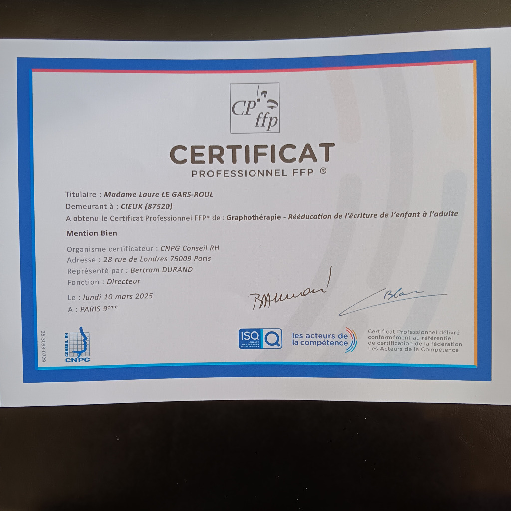 photo diplome Laure Le Gars-Roul EI