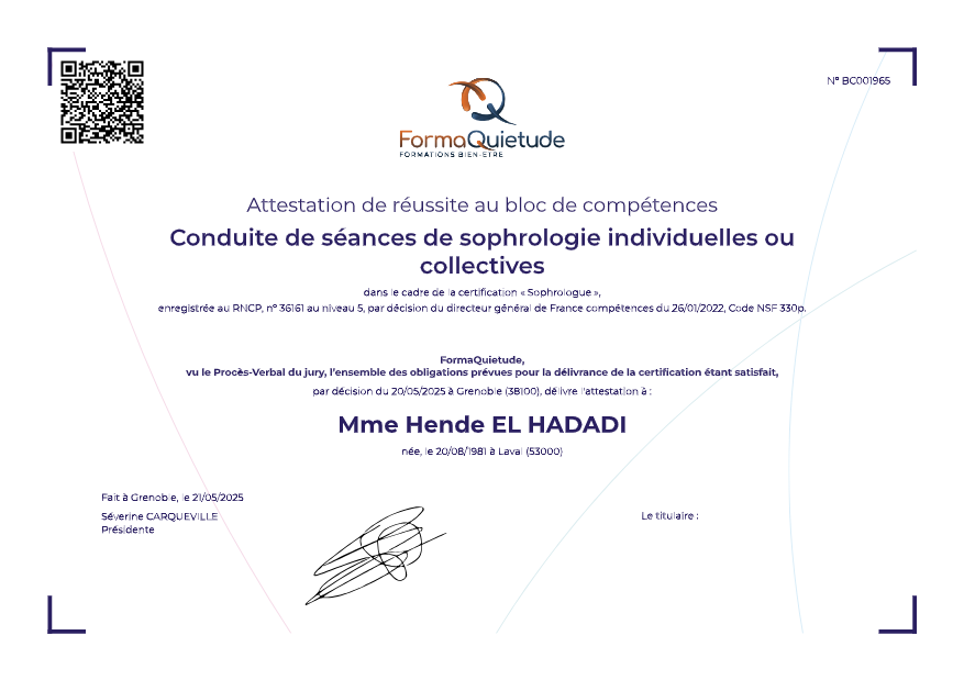 photo diplome El Hadadi Hende