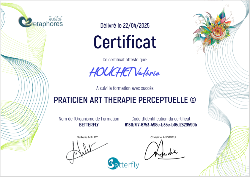 photo diplome Valérie Houchet