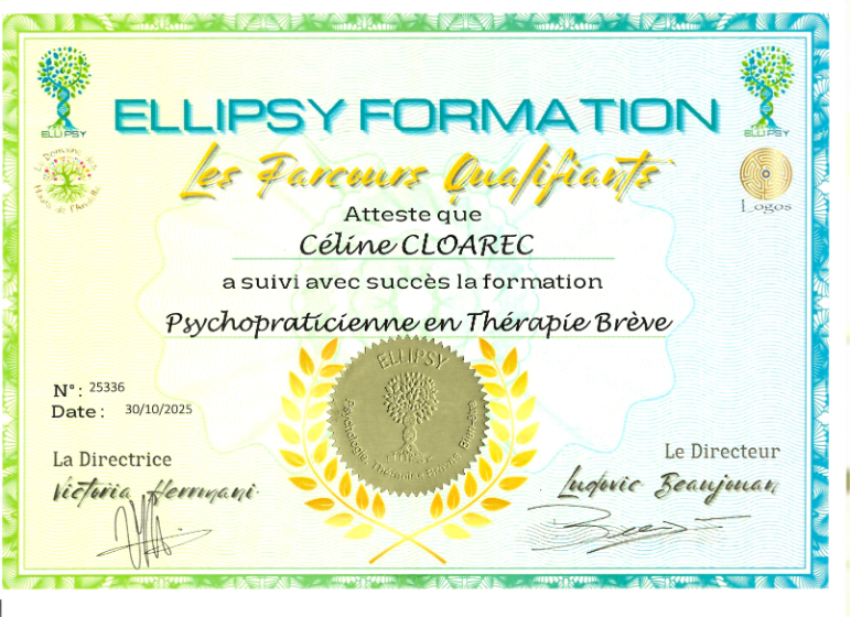 photo diplome Céline Cloarec