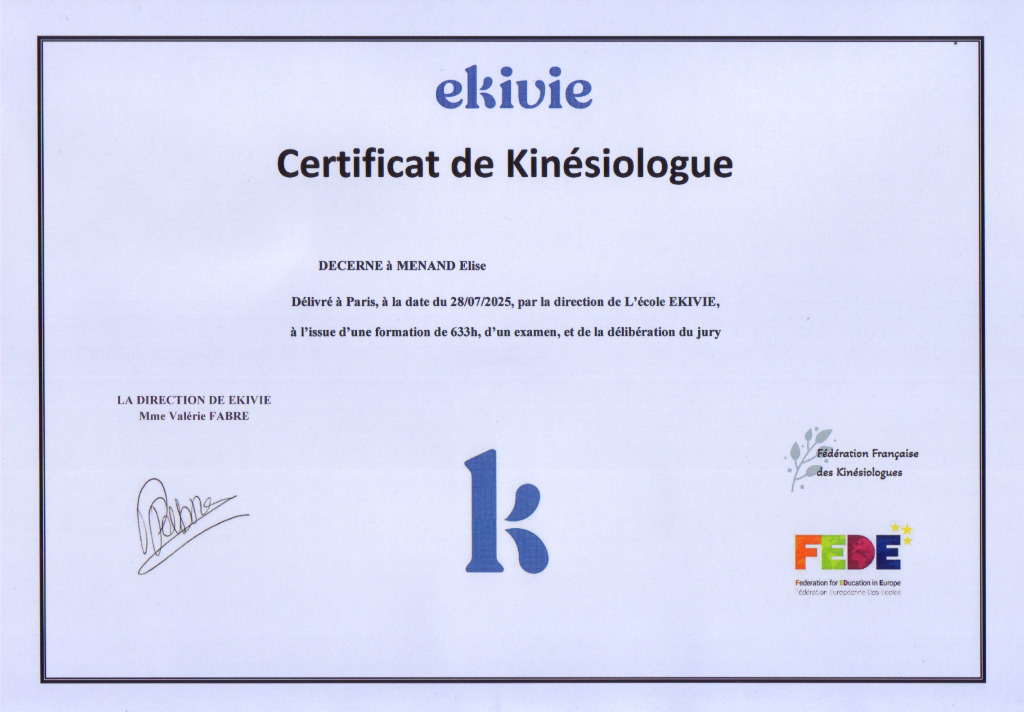 photo diplome Elise MENAND