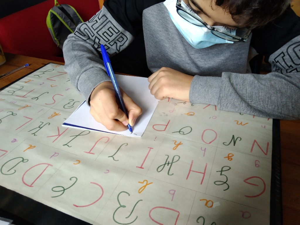 photo seance Alice Millet Graphothérapie