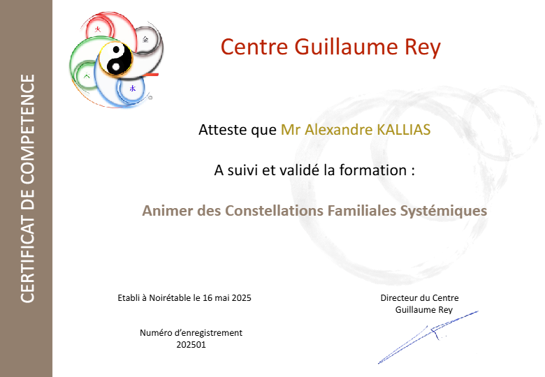 photo diplome Alexandre Kallias