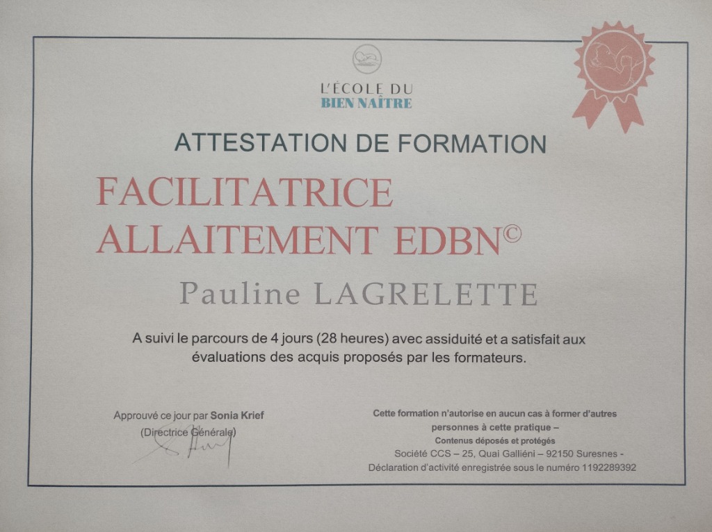 photo diplome Pauline LAGRELETTE