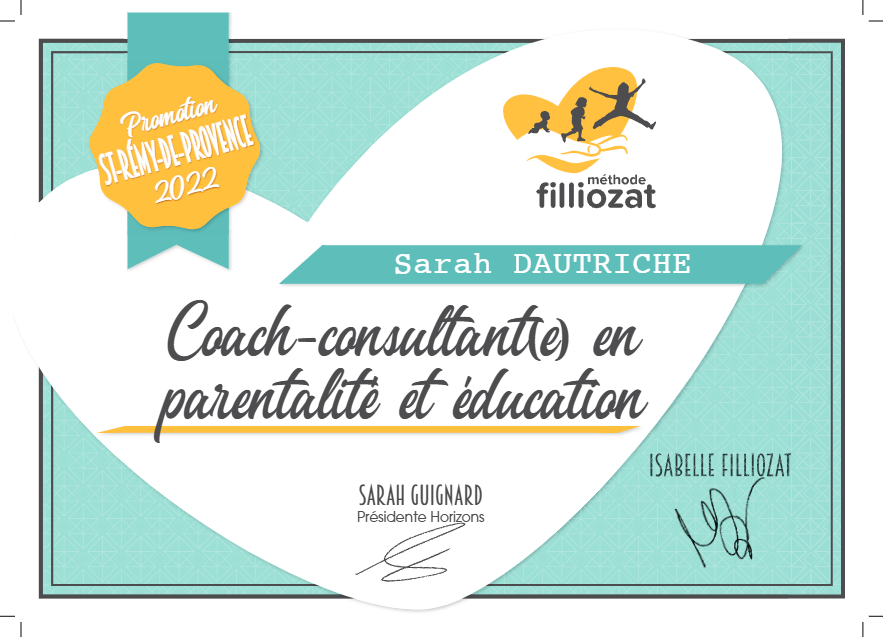 photo diplome Sarah Dautriche *Au gré de Nous*