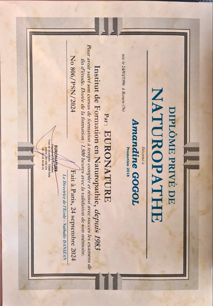 photo diplome Amandine Gogol