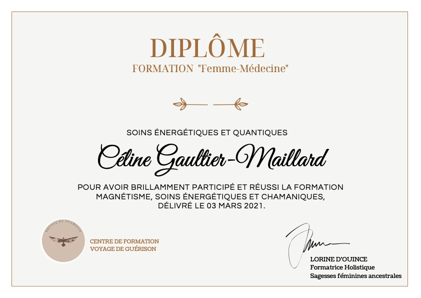photo diplome Céline GM