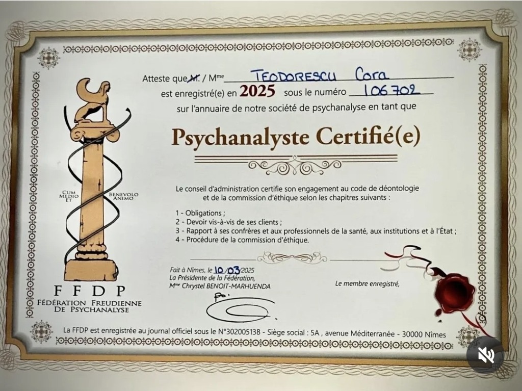 photo diplome Cora TEODORESCU 