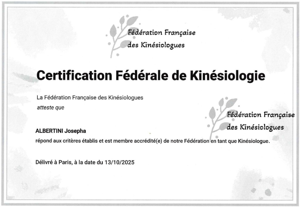 photo diplome Josépha ALBERTINI