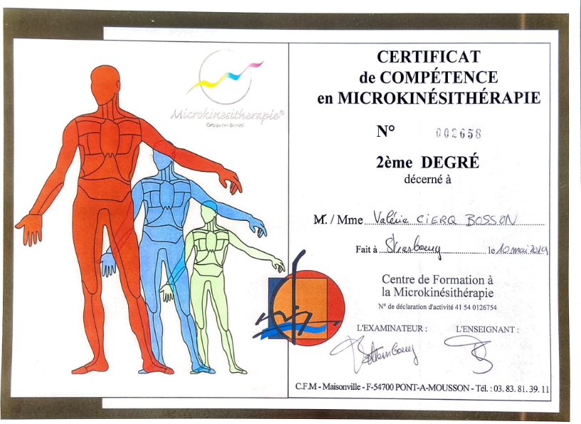 photo diplome Valérie BOSSON