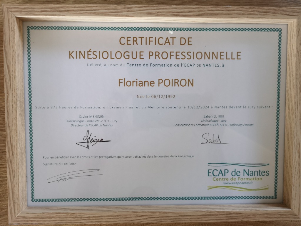 photo diplome Floriane Poiron