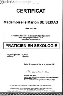 photo diplome Marion De Seixas