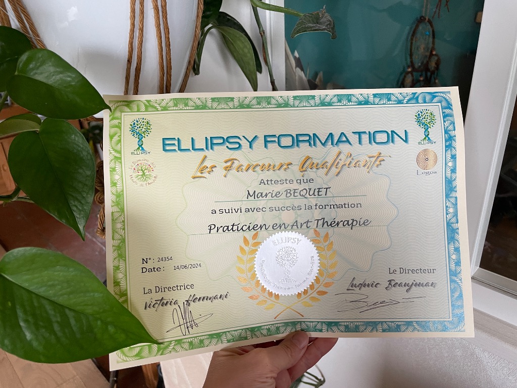 photo diplome Marie Norrant L’atelier des Coteaux