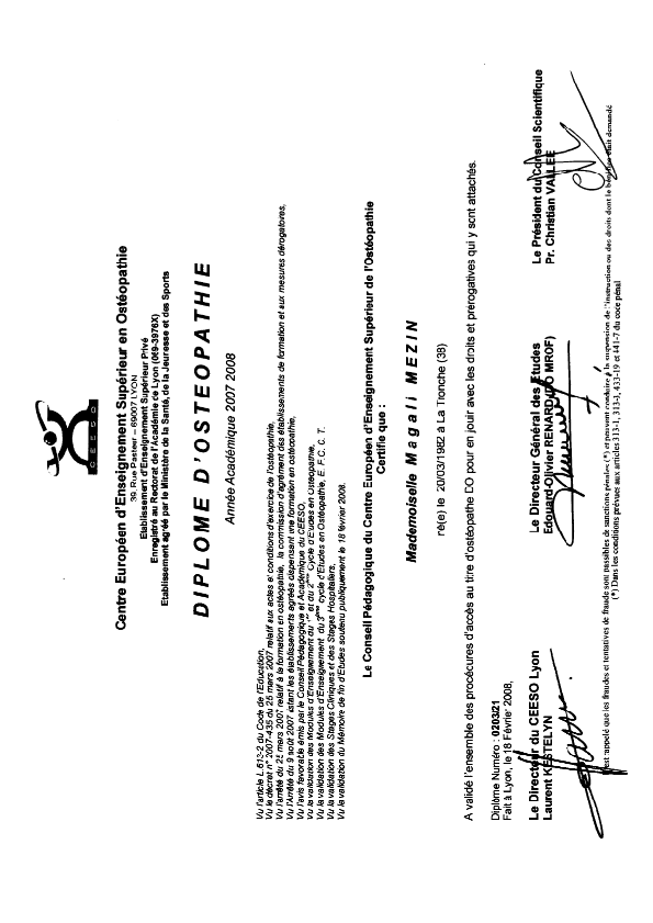 photo diplome Magali Mezin