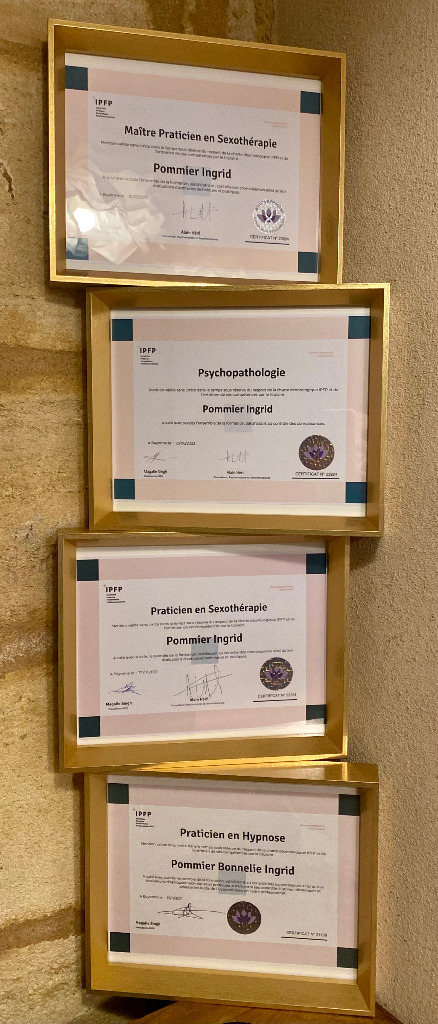 photo diplome Ingrid Pommier Vertuose