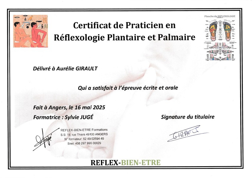 photo diplome Aurélie GIRAULT-ROGER