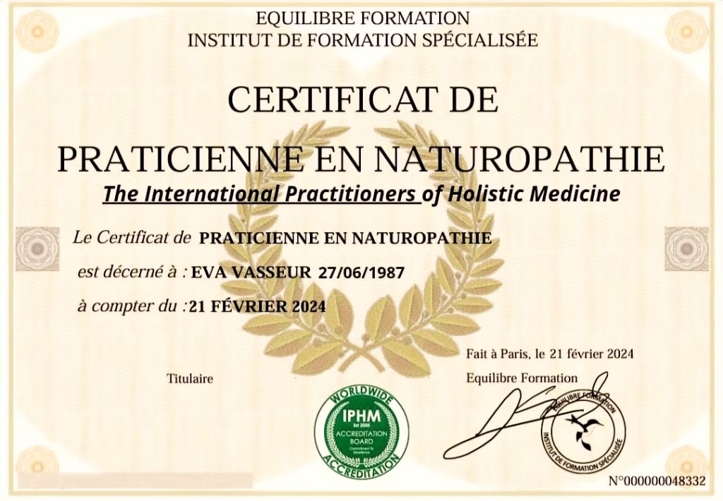 photo diplome Vasseur Eva