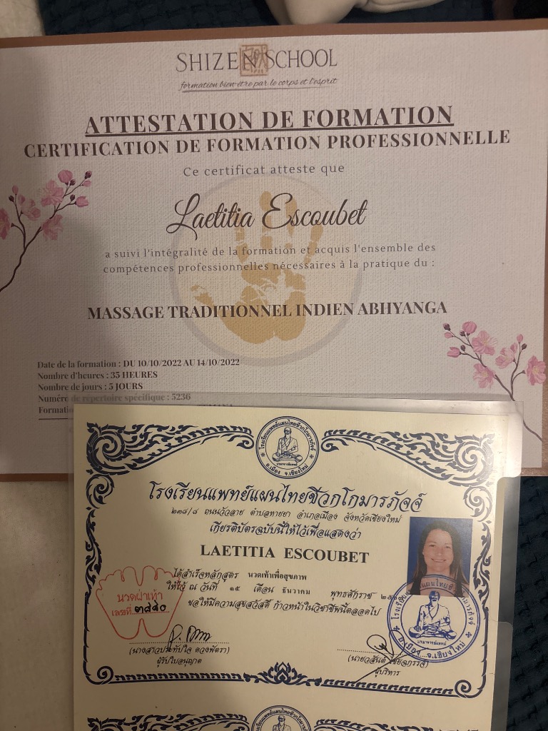 photo diplome Les bonnes énergies de Lety 