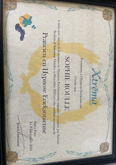 photo diplome Sophie roullé