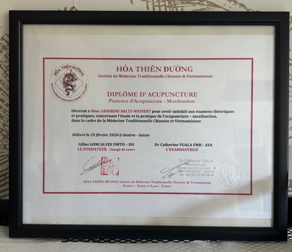 photo diplome Sandrine Baltz