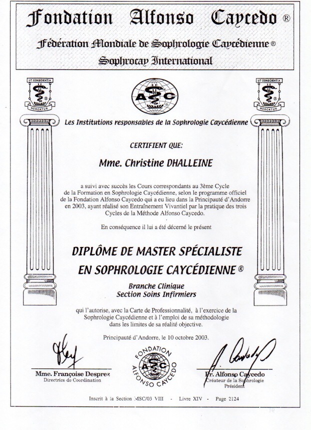 photo diplome Dhalleine Christine 