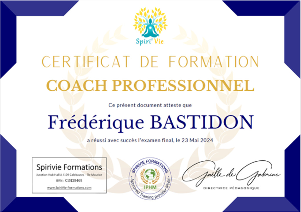 photo diplome Frédérique BASTIDON