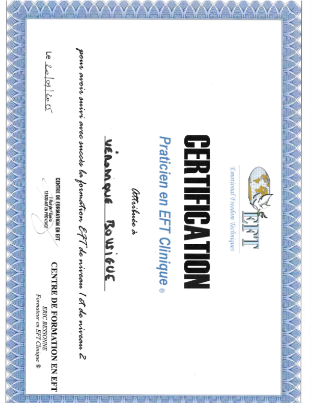 photo diplome Veronique Bousigue