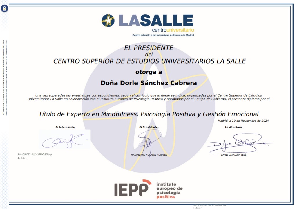 photo diplome Harmoneo Zen 