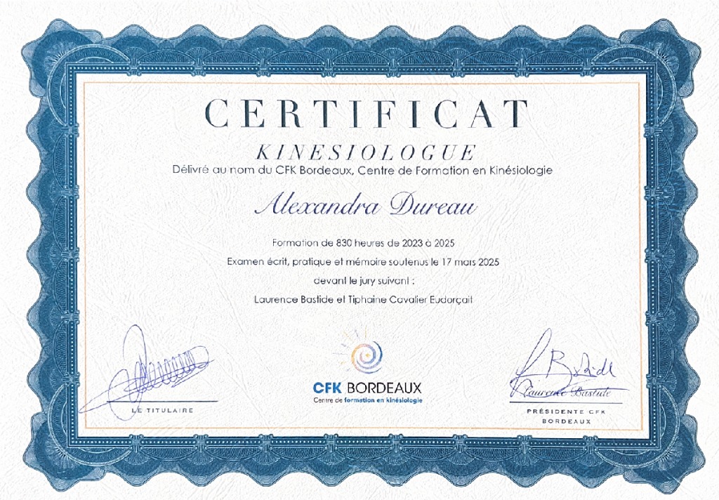 photo diplome Alexandra Dureau