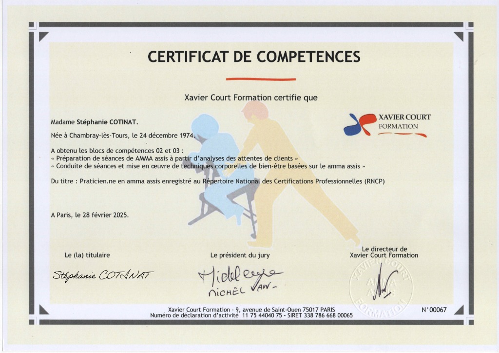 photo diplome Stéphanie COTINAT