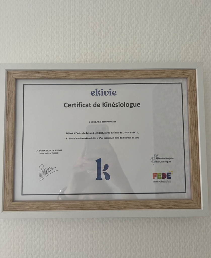 photo diplome Aline Besnard