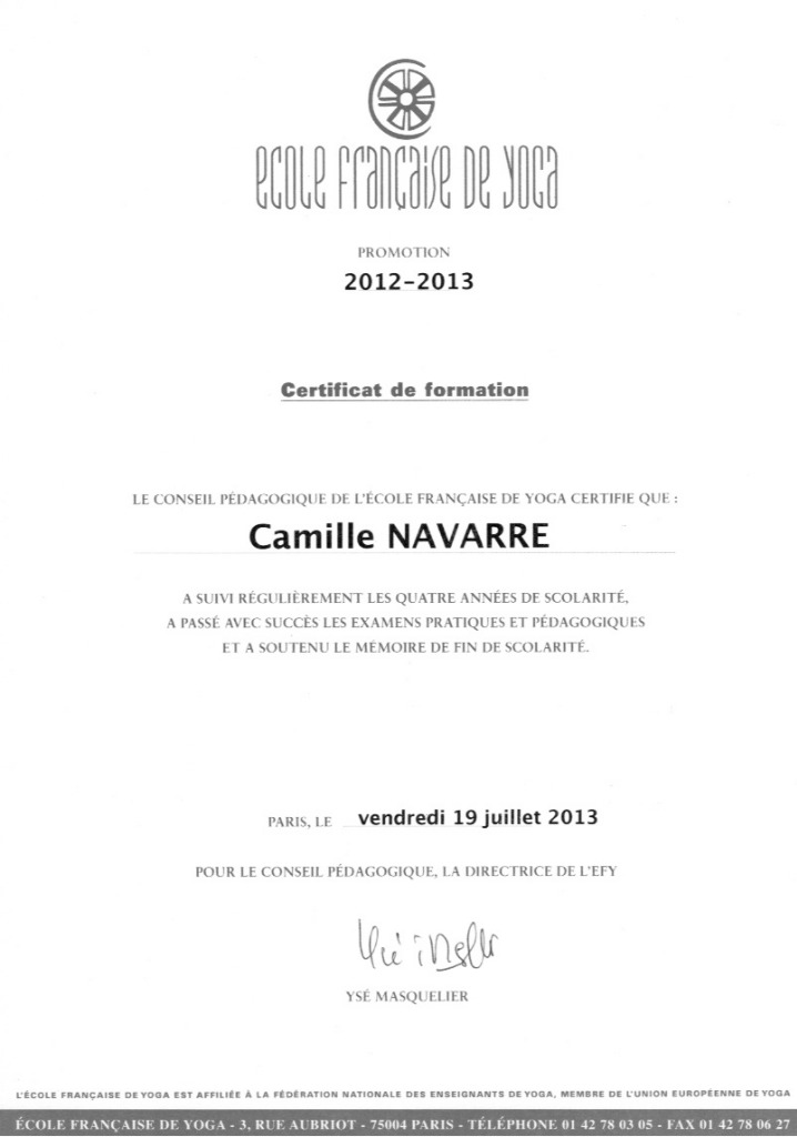 photo diplome Camille Navarre