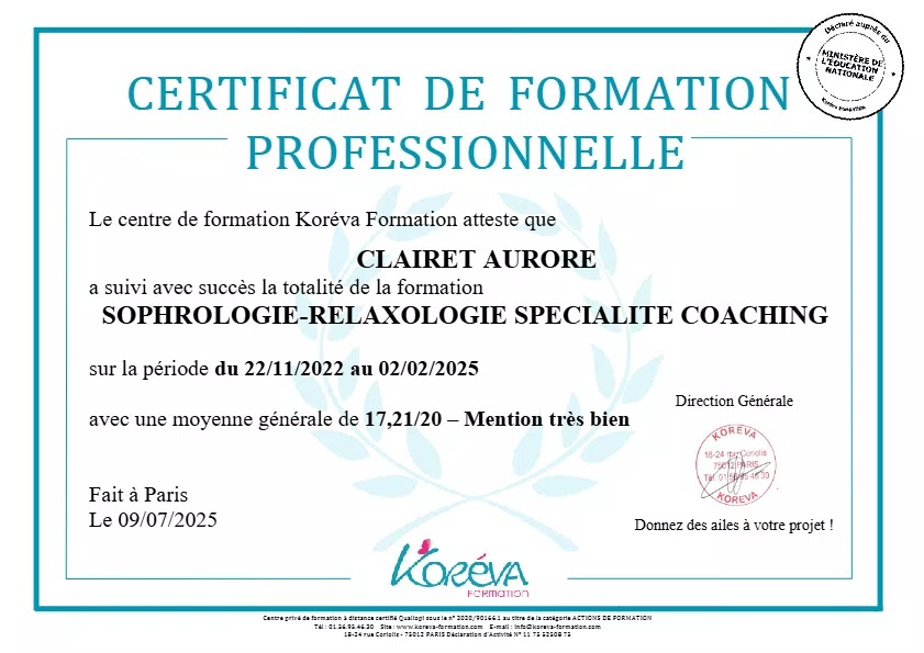 photo activite Aurore clairet