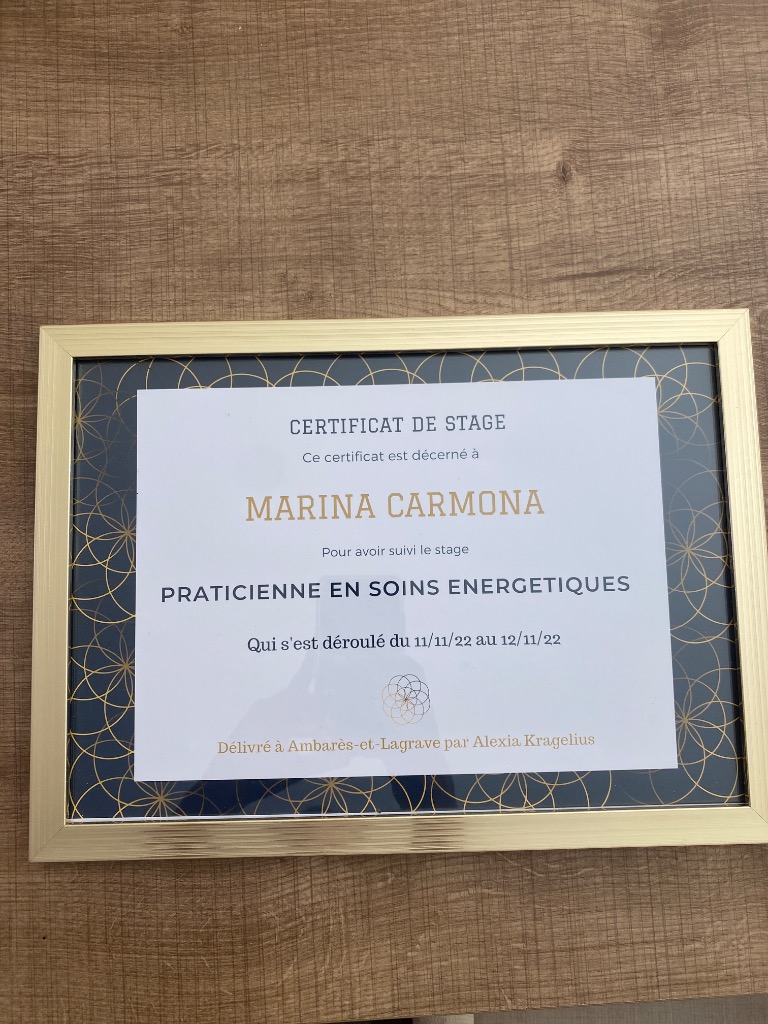 photo diplome Marina CARMONA 