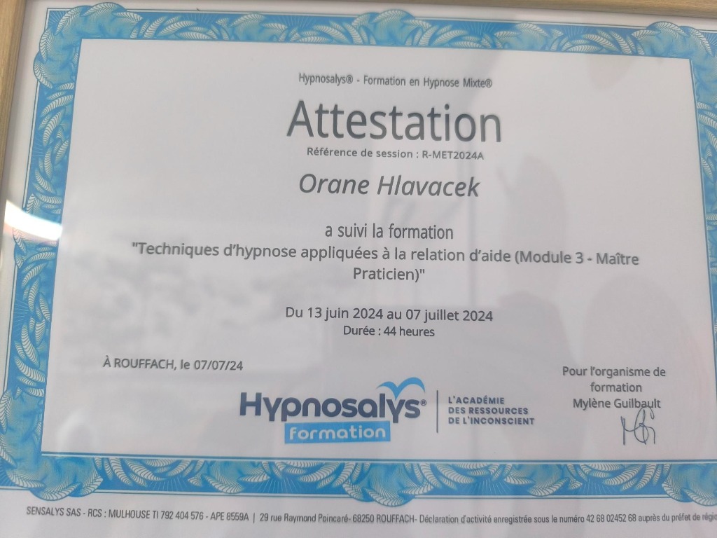 photo diplome Hlavacek Orane