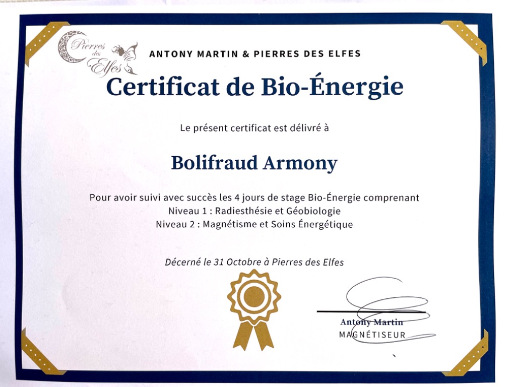 photo diplome Armony Eline