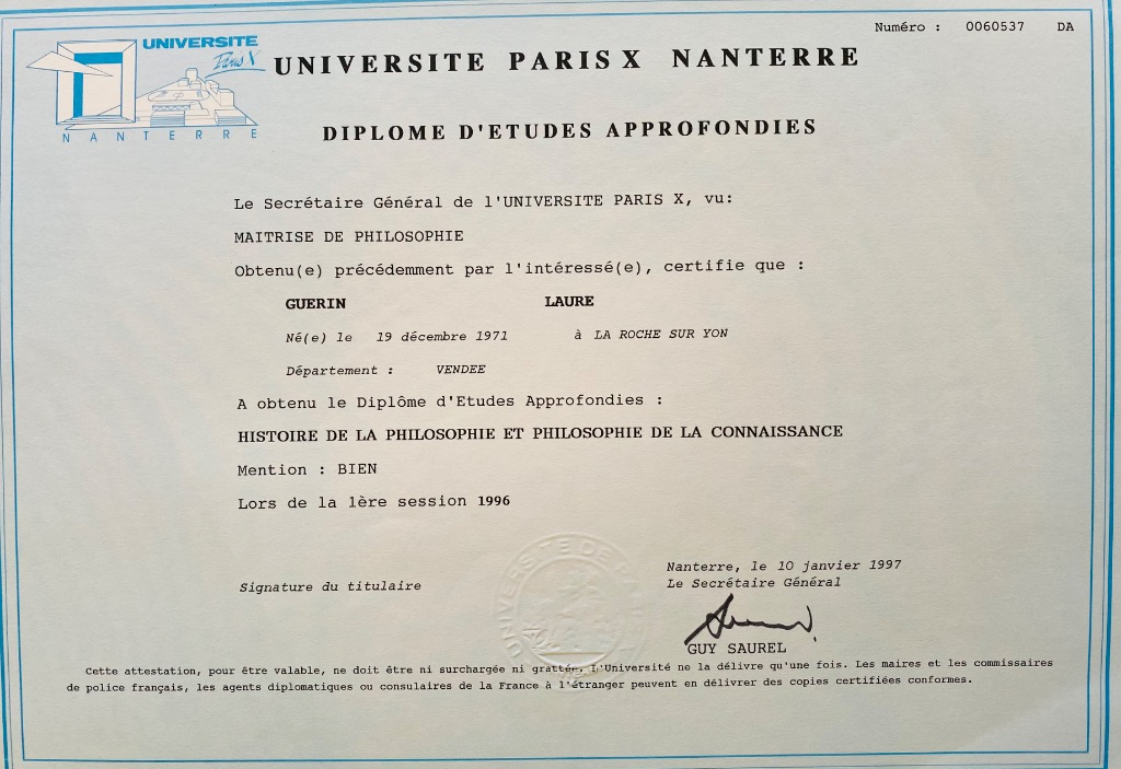 photo diplome Laure Renaud