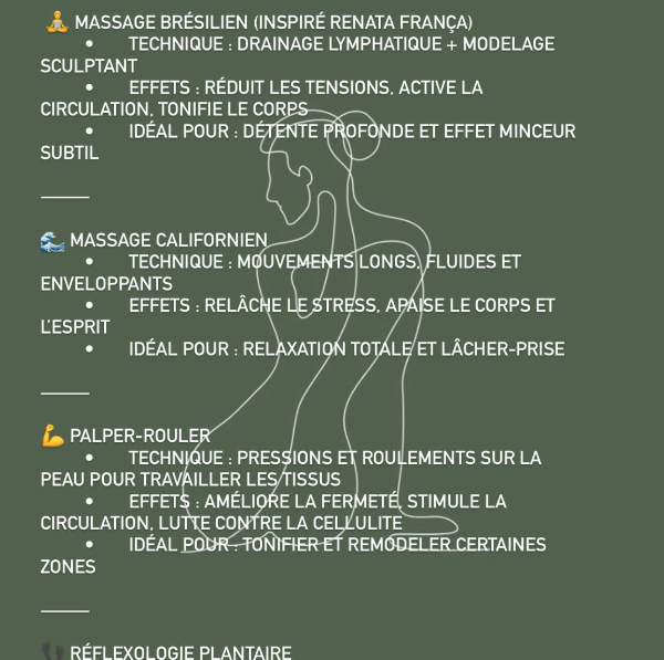 Massages bien-être et remodelant