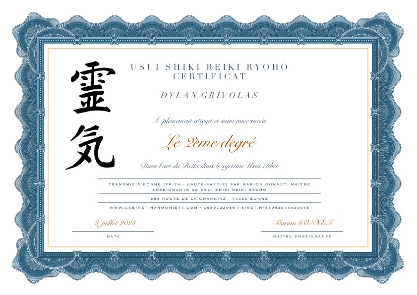 photo diplome Dylan GRIVOLAS 