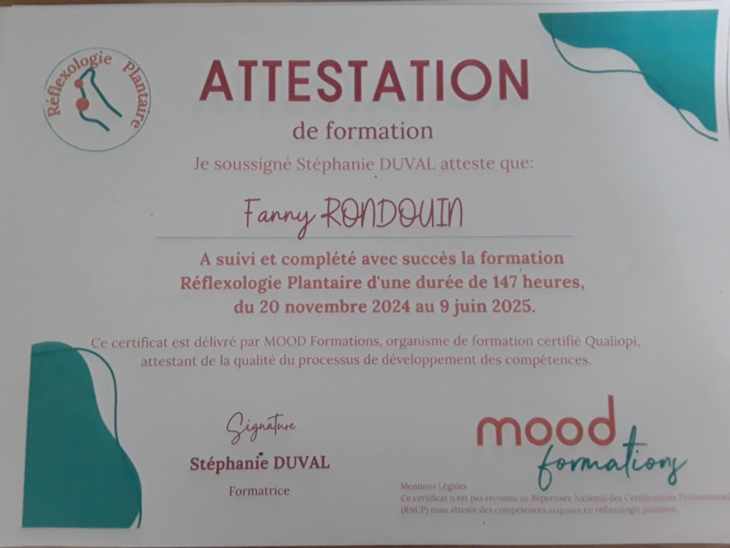 photo diplome Fanny BOUGAULT