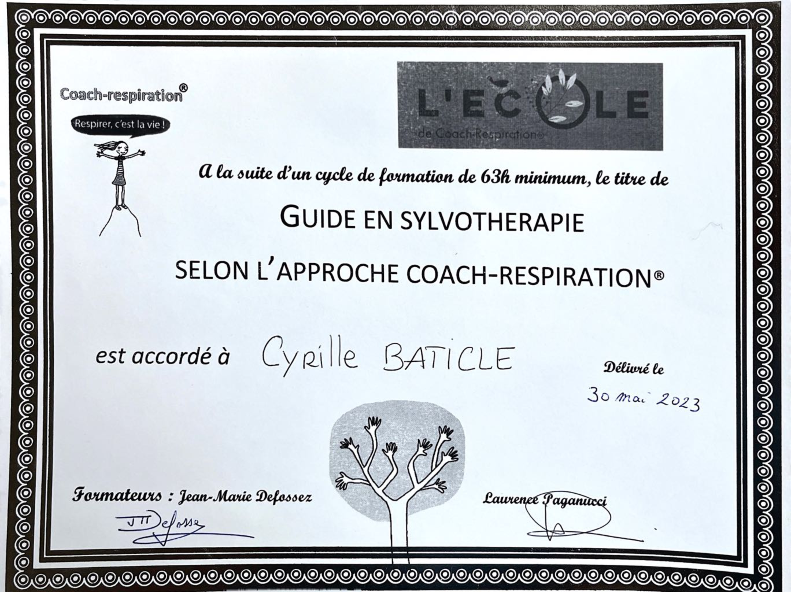 photo diplome Cyrille Baticle