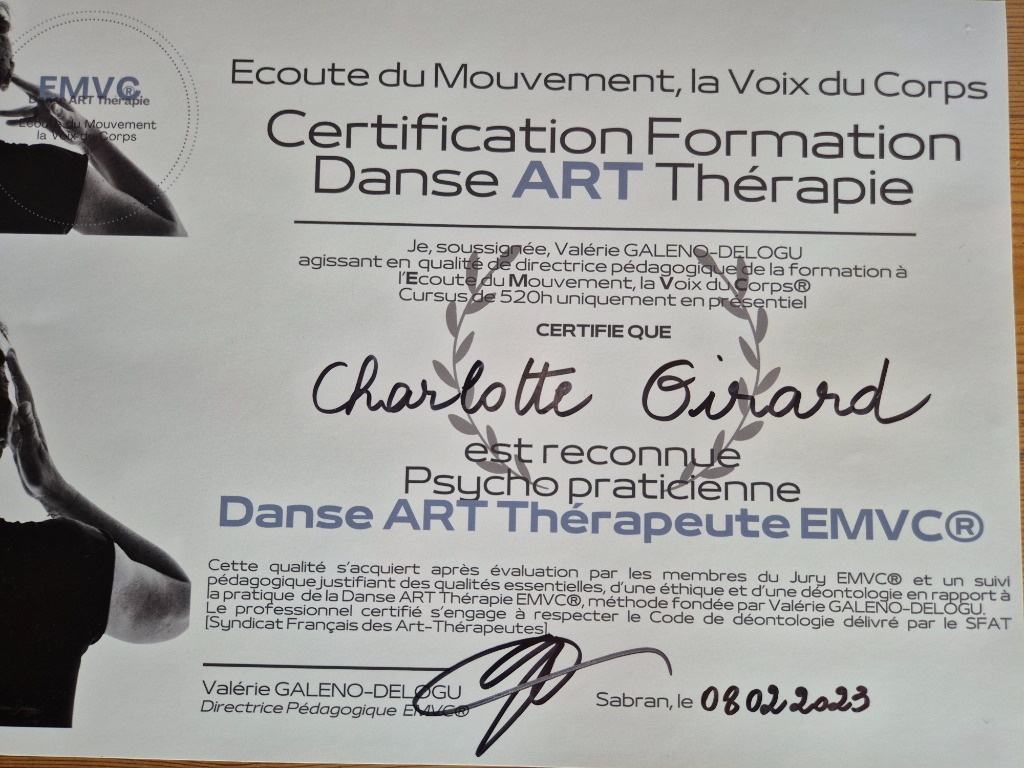 photo diplome Charlotte Girard