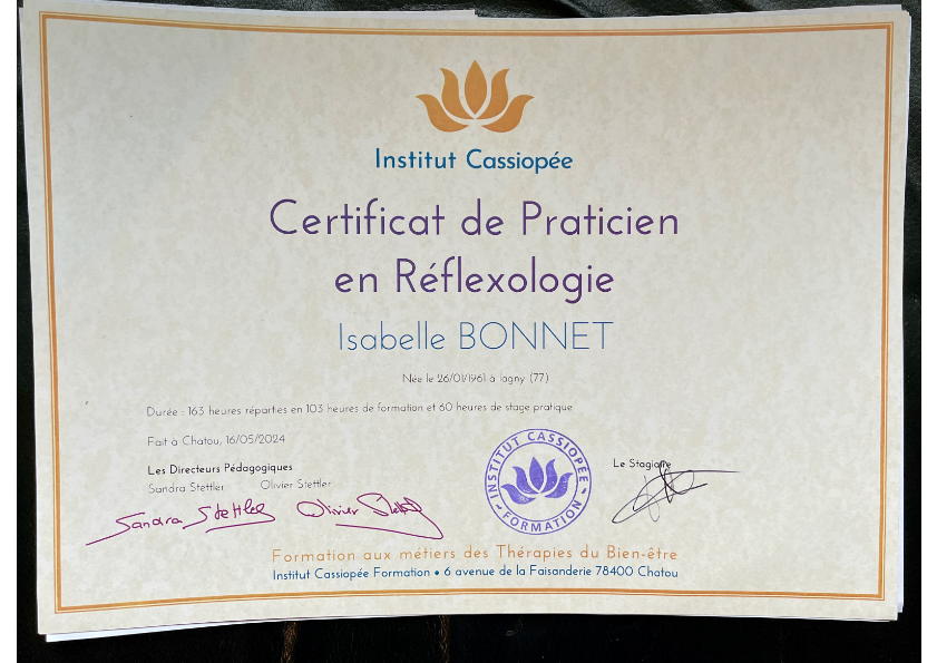 photo diplome Isabelle bonnet