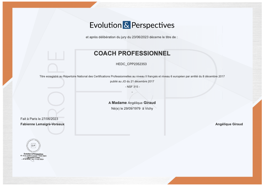 photo diplome Angélique Giraud