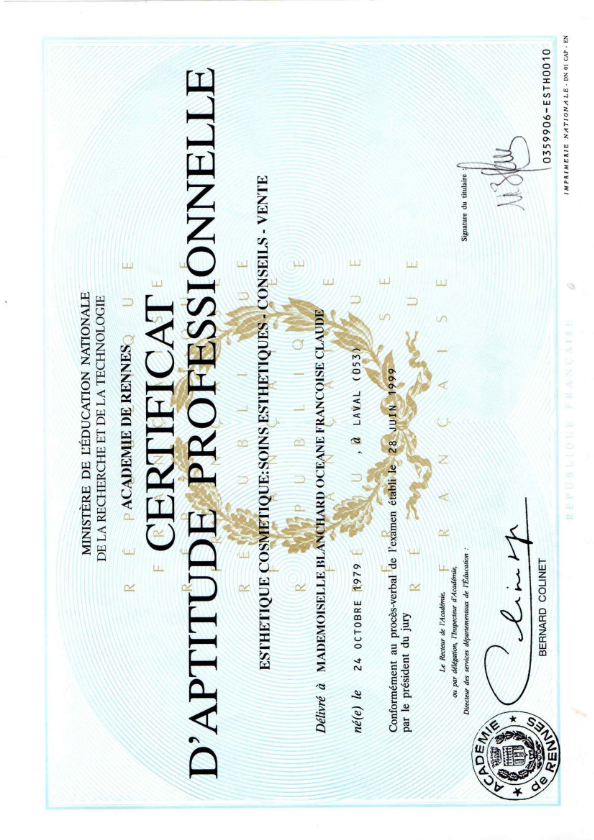 photo diplome Océane BLANCHARD