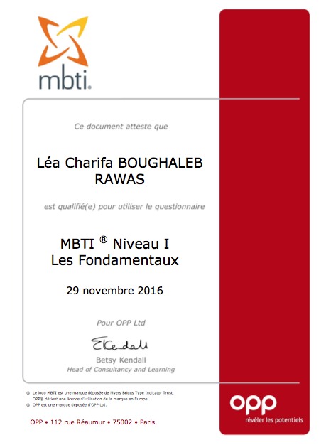 photo diplome Charifa Léa BOUGHALEB